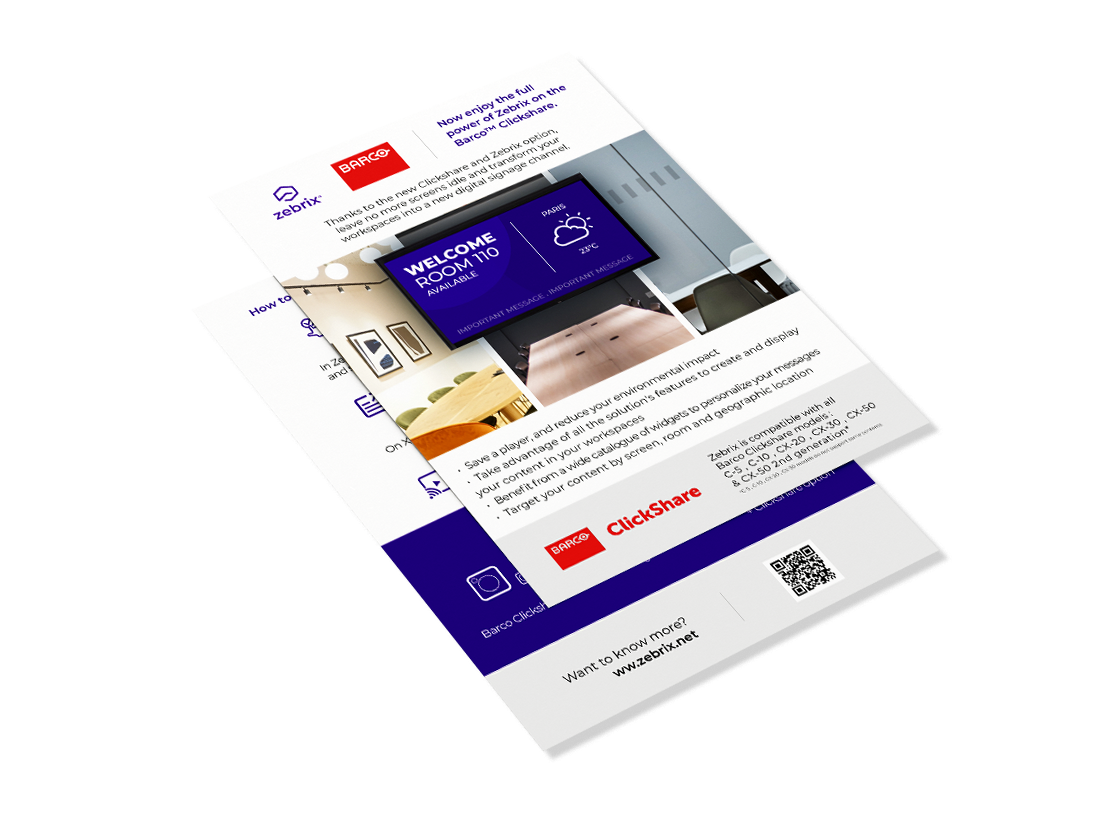 Mockup Clickshare + Zebrix Mockup Clickshare + Zebrix